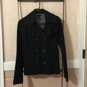 H&M black pea coat